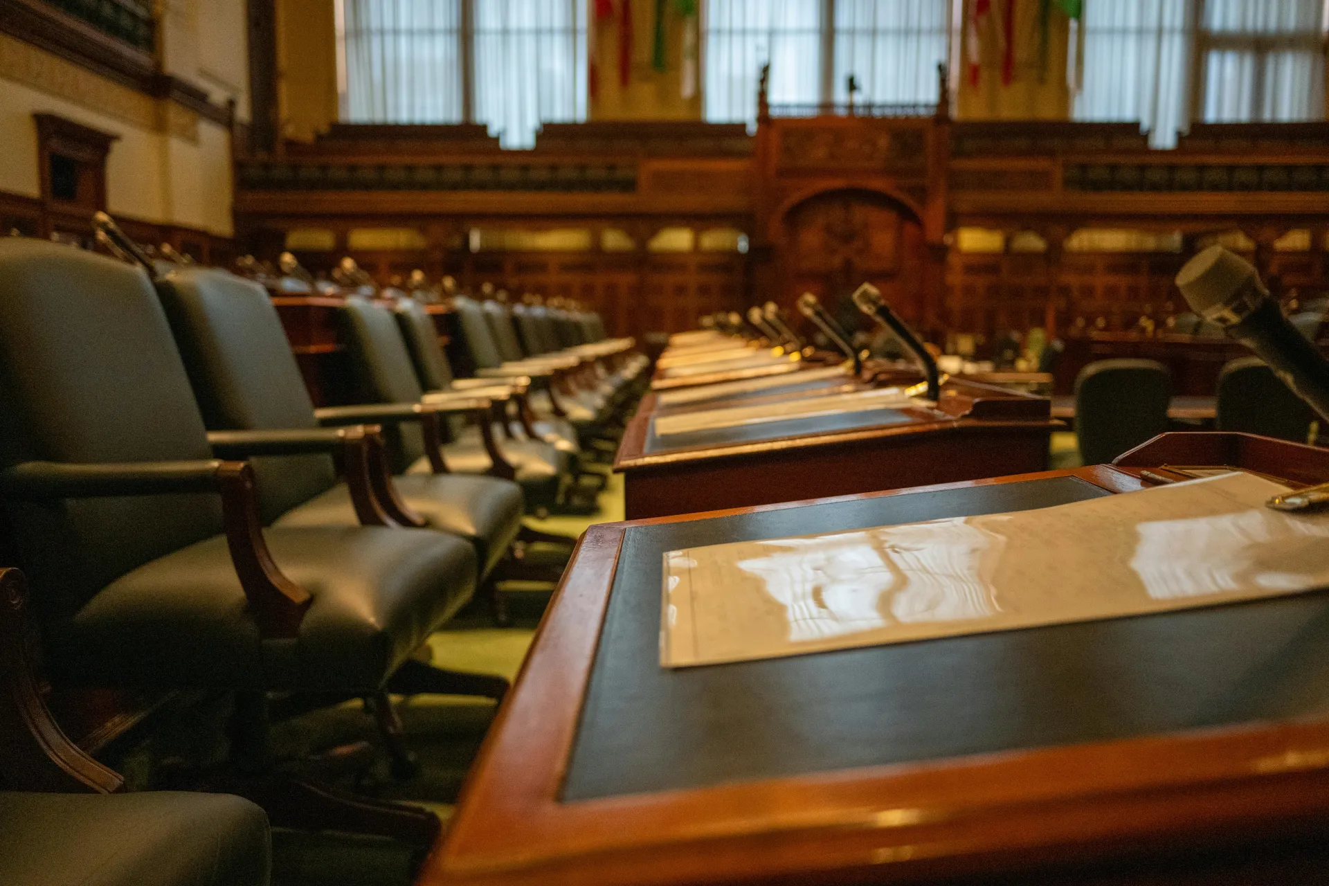 chairs-mics-parliament-government